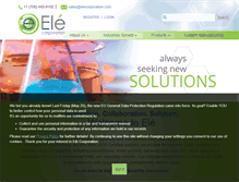 Tablet Screenshot of elecorporation.com